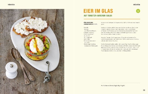 Buchcover und Innenansicht für das Buch: Healthy Airfryer