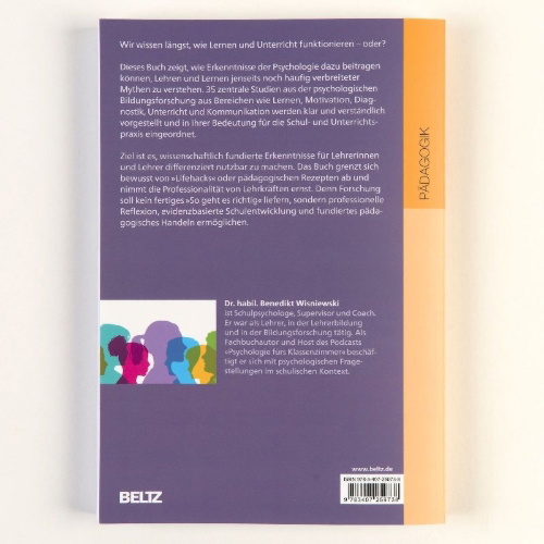 Buchcover und Innenansicht für das Buch: Psychologie fürs Klassenzimmer
