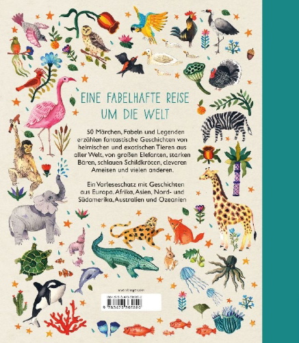 Buchcover und Innenansicht für das Buch: A World full of Animal Stories