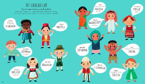 Buchcover und Innenansicht für das Buch: Welcome to our World. A celebration of children everywhere!