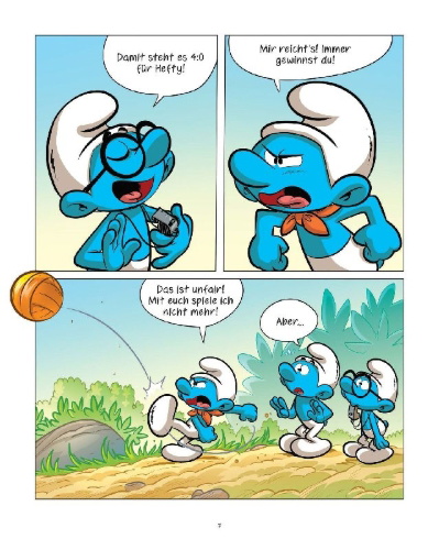 Buchcover und Innenansicht für das Buch: Grandir avec les Schtroumpfs 13