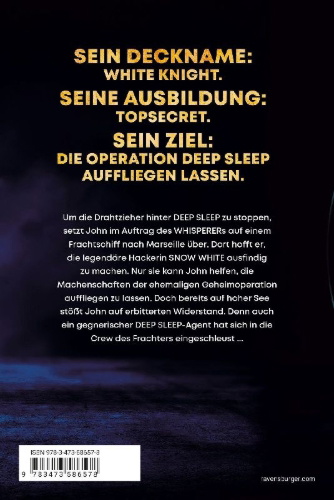 Buchcover und Innenansicht für das Buch: Deep Sleep, Band 2 - Auftrag: The Whisperer