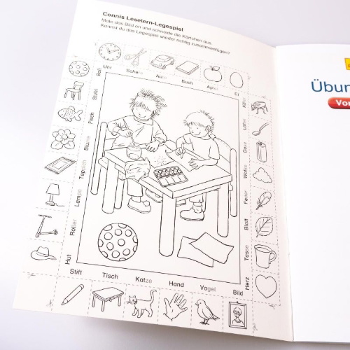 Buchcover und Innenansicht für das Buch: Conni Gelbe Reihe: Übungsheft Lesen