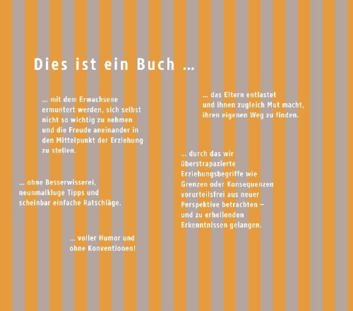 Buchcover und Innenansicht für das Buch: Kinder brauchen unperfekte Eltern