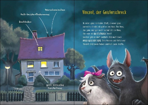 Buchcover und Innenansicht für das Buch: Vincent und das ängstliche Zebra (Band 3)