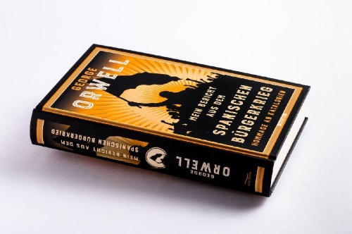 Buchcover und Innenansicht für das Buch: Mein Bericht aus dem Spanischen Bürgerkrieg. Hommage an Katalonien