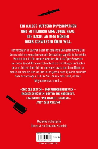 Buchcover und Innenansicht für das Buch: Serial Killer Support Group