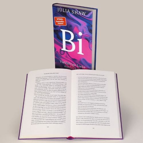 Buchcover und Innenansicht für das Buch: Bi: The Hidden Culture, History and Science of Bisexuality