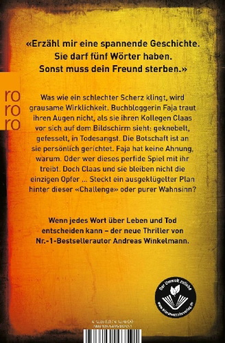 Buchcover und Innenansicht für das Buch: Nicht ein Wort zu viel