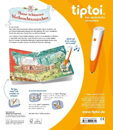 Buchcover und Innenansicht für das Buch: tiptoi® Meine schönsten Weihnachtsmärchen