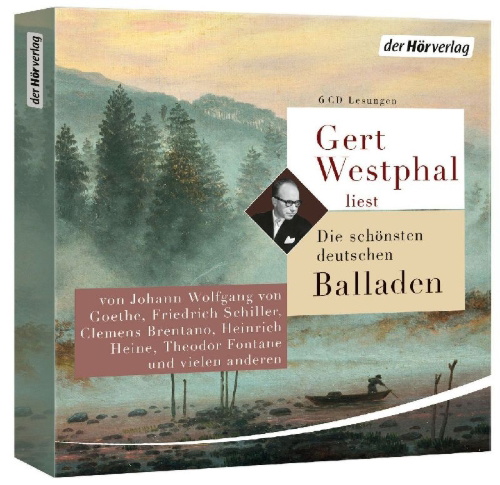 Buchcover und Innenansicht für das Buch: Gert Westphal liest: Die schönsten deutschen Balladen