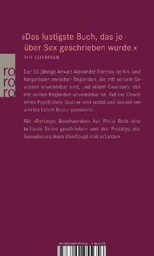 Buchcover und Innenansicht für das Buch: Portnoys Beschwerden