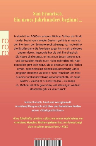 Buchcover und Innenansicht für das Buch: Michael Tolliver Lives