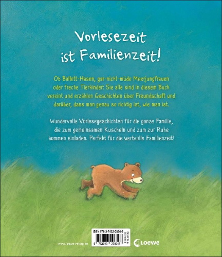 Buchcover und Innenansicht für das Buch: Zeit zum Vorlesen, Zeit zum Kuscheln - Die schönsten Vorlesegeschichten für die ganze Familie