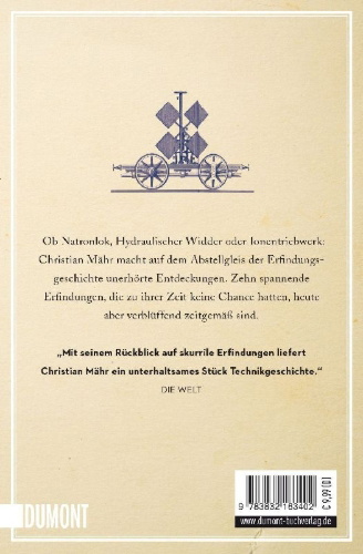 Buchcover und Innenansicht für das Buch: Vergessene Erfindungen