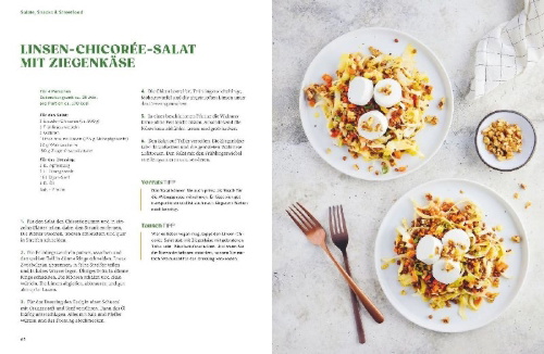 Buchcover und Innenansicht für das Buch: Vegetarisch express
