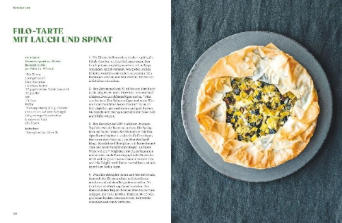 Buchcover und Innenansicht für das Buch: Vegetarisch express