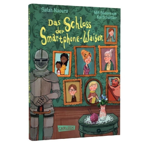 Buchcover und Innenansicht für das Buch: Die Smartphone-Waisen 1: Das Schloss der Smartphone-Waisen