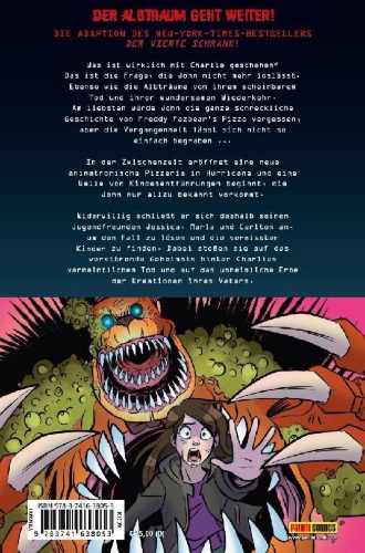 Buchcover und Innenansicht für das Buch: Five Nights at Freddy's: The Fourth Closet