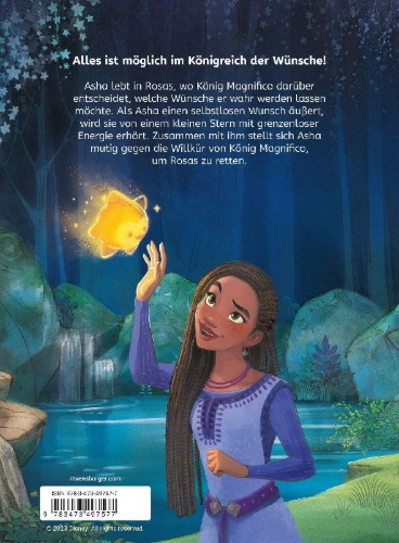 Buchcover und Innenansicht für das Buch: Disney Wish: Das Erstlesebuch zum Film