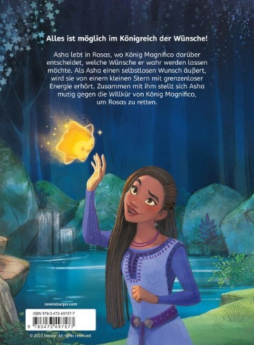 Buchcover und Innenansicht für das Buch: Disney Wish: Das Erstlesebuch zum Film