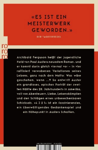 Buchcover und Innenansicht für das Buch: 4 3 2 1