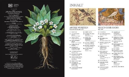 Buchcover und Innenansicht für das Buch: Die Geschichte von Magie, Hexerei & Okkultem