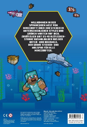 Buchcover und Innenansicht für das Buch: Minecraft: Mein großer Minecraft-Block