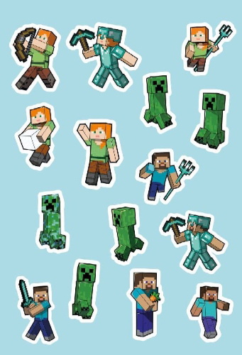 Buchcover und Innenansicht für das Buch: Minecraft: Mein großer Minecraft-Block