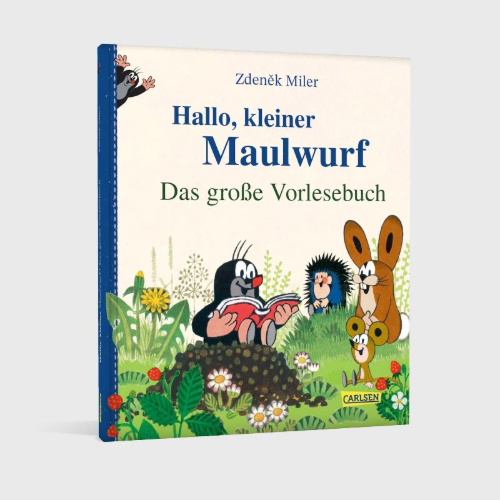 Buchcover und Innenansicht für das Buch: Hallo, kleiner Maulwurf! Das große Vorlesebuch