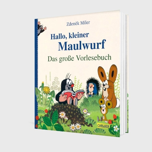 Buchcover und Innenansicht für das Buch: Hallo, kleiner Maulwurf! Das große Vorlesebuch