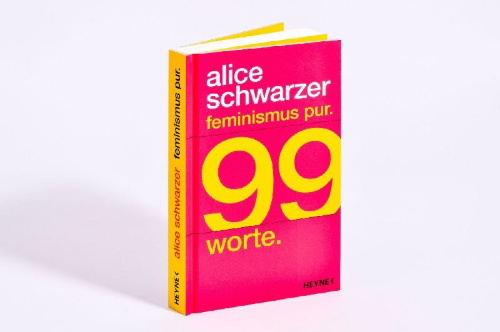 Buchcover und Innenansicht für das Buch: Feminismus pur. 99 Worte.