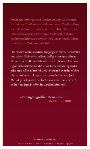 Buchcover und Innenansicht für das Buch: OS MAIAS. EPISODIOS DA VIDA ROMANTICA