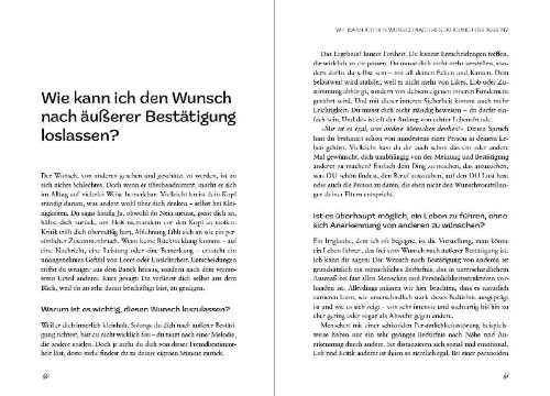 Buchcover und Innenansicht für das Buch: Fühl es, schreib es, lass es los