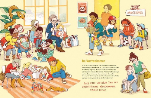 Buchcover und Innenansicht für das Buch: Sag mal Aaah!