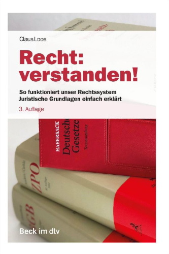 Buchcover und Innenansicht für das Buch: Recht: verstanden!
