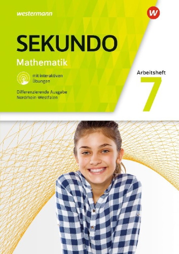 Buchcover und Innenansicht für das Buch: Sekundo 7. Arbeitsheft mit  interaktiven Übungen. Für Nordrhein-Westfalen