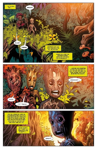 Buchcover und Innenansicht für das Buch: Groot (2023) 1-4