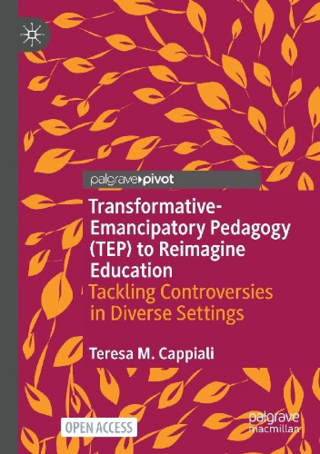 Buchcover und Innenansicht für das Buch: Transformative-Emancipatory Pedagogy (TEP) to Reimagine Education