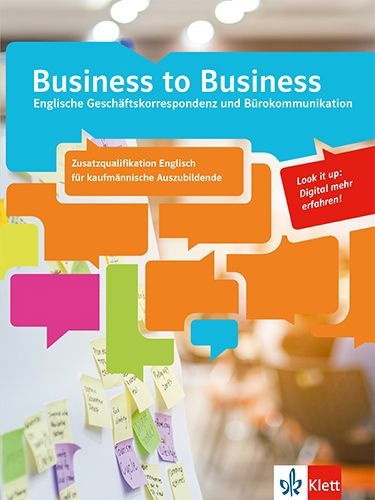 Buchcover und Innenansicht für das Buch: Business to Business. Kaufmännische Auszubildende mit Zusatzqualifikation Englisch (IHK)