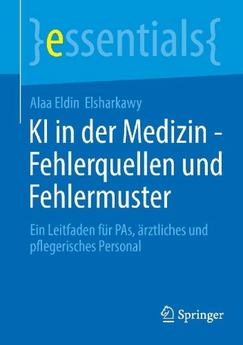 Buchcover und Innenansicht für das Buch: KI in der Medizin - Fehlerquellen und Fehlermuster