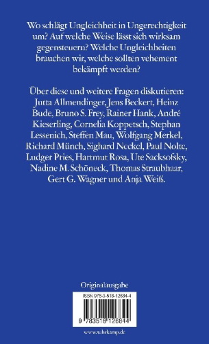Buchcover und Innenansicht für das Buch: (Un-)Gerechte (Un-)Gleichheiten