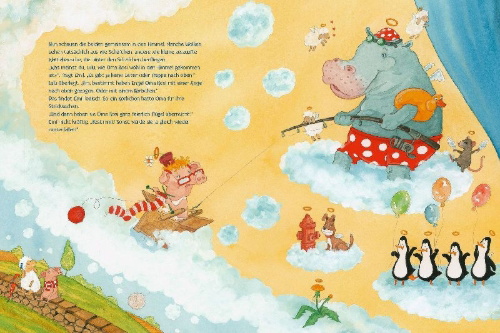 Buchcover und Innenansicht für das Buch: Wie mag's denn wohl im Himmel sein?