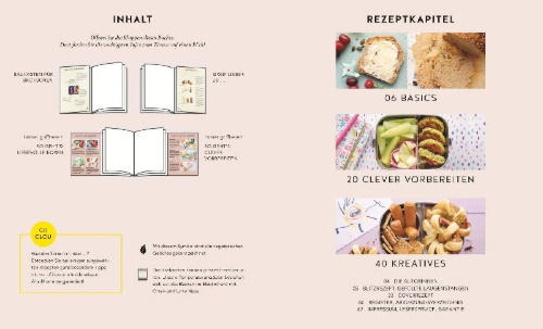 Buchcover und Innenansicht für das Buch: Gesunde Brotboxen