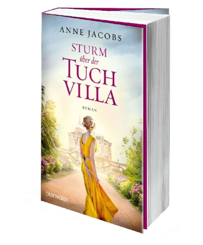 Buchcover und Innenansicht für das Buch: Sturm über der Tuchvilla