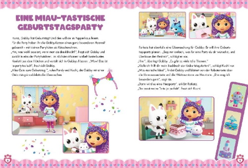 Buchcover und Innenansicht für das Buch: Gabby's Dollhouse: Die schönsten Geschichten zum Vorlesen
