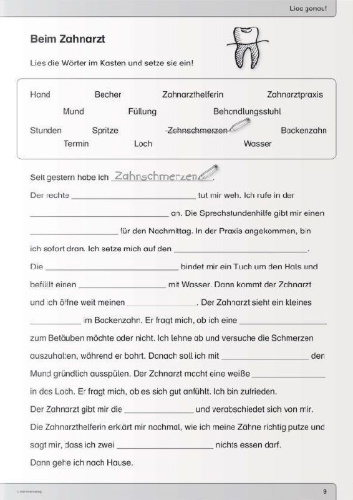 Buchcover und Innenansicht für das Buch: Ich kann lesen 5 und 6 - im Set - 2 Schülerarbeitshefte 3. und 4. Klasse
