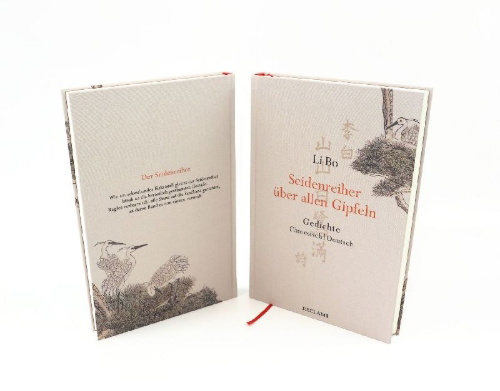 Buchcover und Innenansicht für das Buch: Seidenreiher über allen Gipfeln