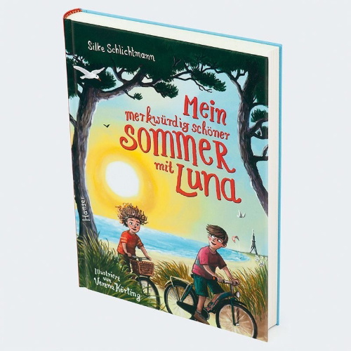 Buchcover und Innenansicht für das Buch: Mein merkwürdig schöner Sommer mit Luna