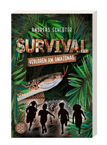Buchcover und Innenansicht für das Buch: Survival - Verloren am Amazonas
